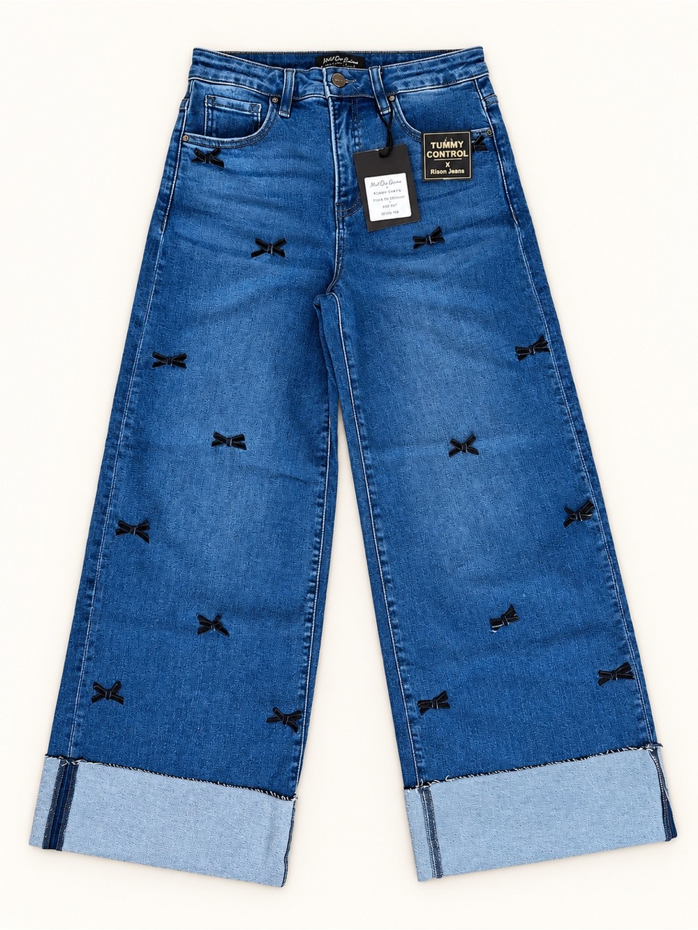 Risen Jeans Wide Leg Blue Jeans - Women - Picture 3 of 4